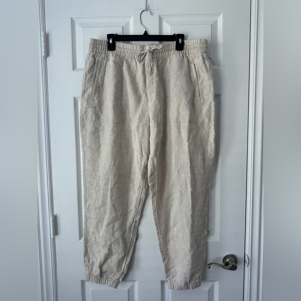 Athleta Retreat Linen High Rise Jogger Pant XL